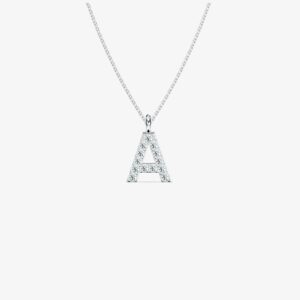 Collana Lettering con Diamanti